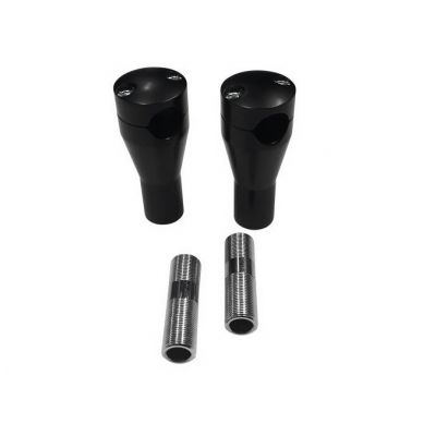 Nástavce řídítek Motorrad Burchard Glide Style 25,4mm, 100mm - chrom - otvor na kabely
